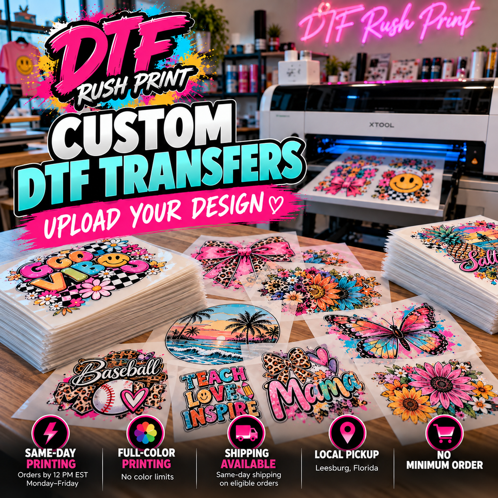 Custom DTF Transfers – Upload Your Design
