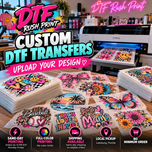 Custom DTF Transfers – Upload Your Design